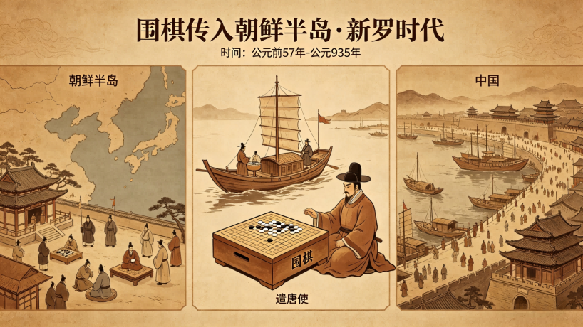 围棋传入朝鲜半岛